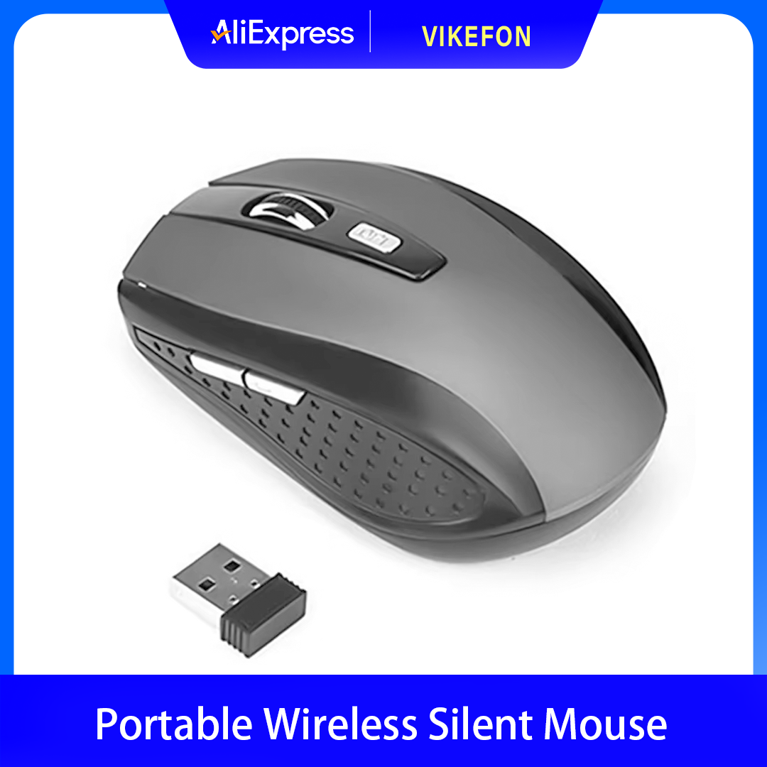 Laptop Mouse - Rato sem fios, rato silencioso, 2.4G,