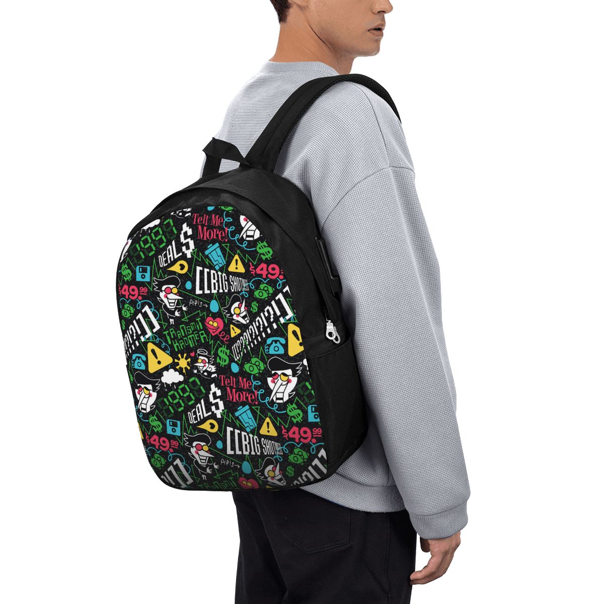 Laptop Bag - Mochila Deltarune SPAMTON G para Viagem,