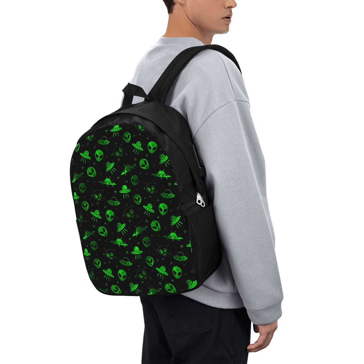 Laptop Bag - Mochila com estampa de alienígenas e