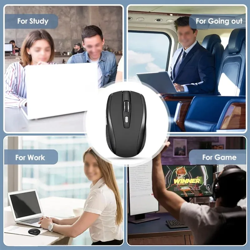 Rato sem fios, rato silencioso - Laptop Mouse avaliação e preço