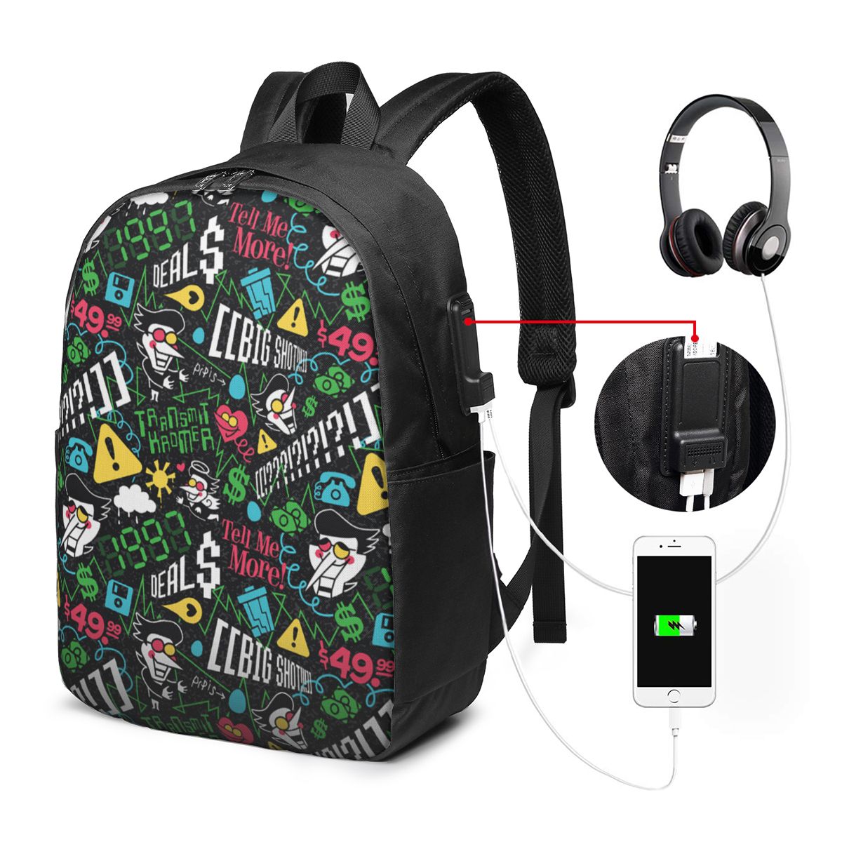 Mochila Deltarune SPAMTON G pa - Laptop Bag avaliação e preço